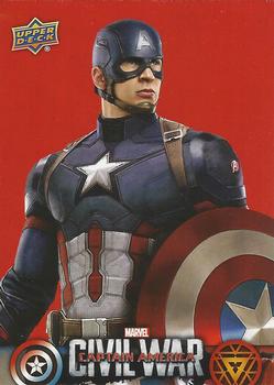 2016 Upper Deck Captain America Civil War (Walmart) #CW1 (Captain America) Because of Steve Rogers' noble values, he is Front