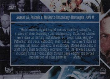 2018 Rittenhouse X-Files Seasons 10 & 11 - Conspiracy Monologues Metal #CM2 Season 10, Episode 1, Mulder's Conspiracy Monologue, Part 2 Back