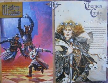1996 FPG Masters of Fantasy Metallic #NNO Sell Sheet Front