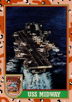 1991 Topps Desert Storm (UK) #56 USS Midway Front
