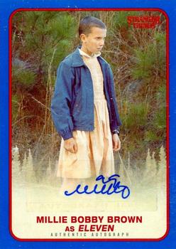 2018 Topps Stranger Things - Autographs Blue #A-11 Millie Bobby Brown Front