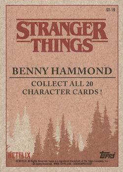 2018 Topps Stranger Things - Character Cards #ST-19 Benny Hammond Back