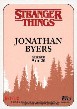2018 Topps Stranger Things - Character Stickers #9 Jonathan Byers Back