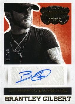 2014 Panini Country Music - Signatures Gold #S-BG Brantley Gilbert Front
