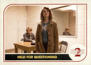2019 Topps Stranger Things Series 2 #ST-43 Held for Questioning Front