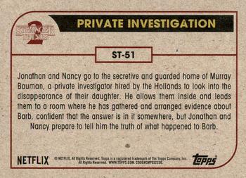 2019 Topps Stranger Things Series 2 #ST-51 Private Investigation Back