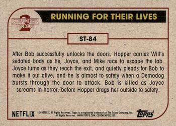 2019 Topps Stranger Things Series 2 #ST-84 Running for their Lives Back
