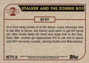 2019 Topps Stranger Things Series 2 #ST-97 Stalker and the Zombie Boy Back
