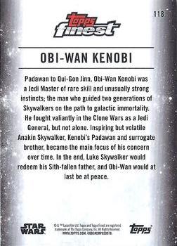 2018 Topps Finest Star Wars - Red #118 Obi-Wan Kenobi Back