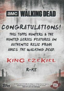 2018 Topps The Walking Dead: Hunters and the Hunted - Costume Relics #NNO King Ezekiel Back