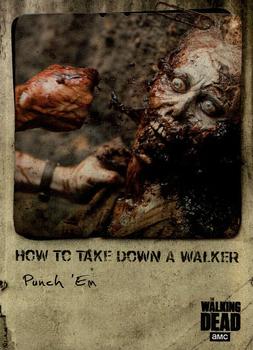 2018 Topps The Walking Dead: Hunters and the Hunted - How To Take Down a Walker #HT-4 Punch 'Em Front