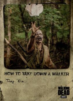 2018 Topps The Walking Dead: Hunters and the Hunted - How To Take Down a Walker #HT-7 Trap 'Em Front
