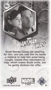 2018 Upper Deck Marvel Ant-Man and the Wasp - Minis #T62 Birthday Back