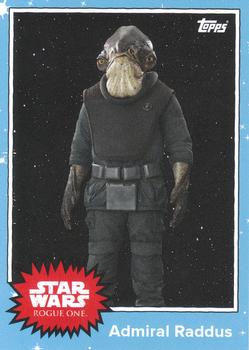 2016 Topps Star Wars Mission Briefing Monday #MBM-5 Admiral Raddus Front