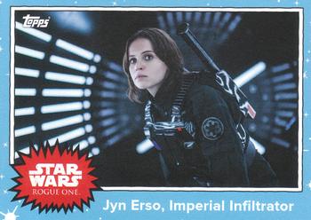 2016 Topps Star Wars Mission Briefing Monday #MBM-29 Jyn Erso, Imperial Infiltrator Front