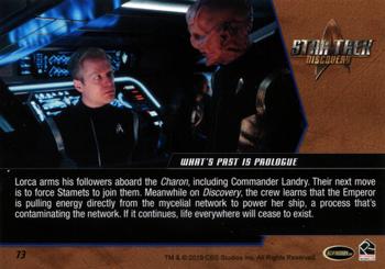 2019 Rittenhouse Star Trek Discovery Season One #73 What's Past is Prologue Back
