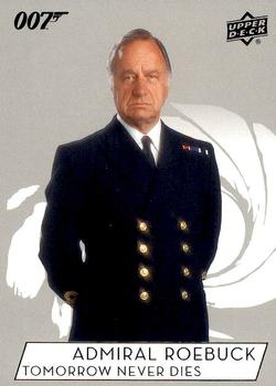 2019 Upper Deck James Bond Collection #54 Admiral Roebuck Front