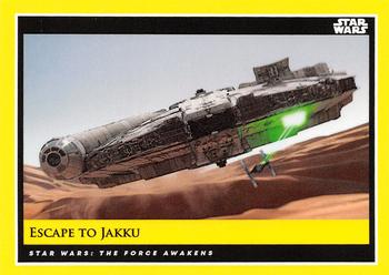 2018-19 Topps Star Wars Galactic Moments Countdown to Episode IX #110 Escape To Jakku Front