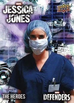 2018 Upper Deck Marvel's The Defenders - The Heroes Jessica Jones #TH-JJ14 Patient Zero Front