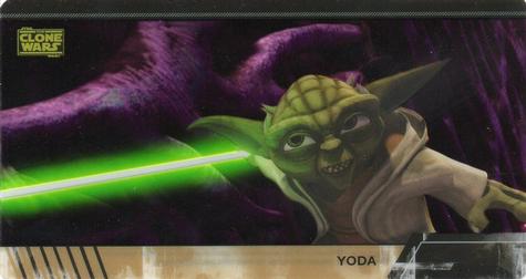 2009 Topps Widevision Star Wars: The Clone Wars - Animation Cels #2 Yoda Front