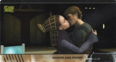 2009 Topps Widevision Star Wars: The Clone Wars - Animation Cels #10 Anakin and Padmé Front