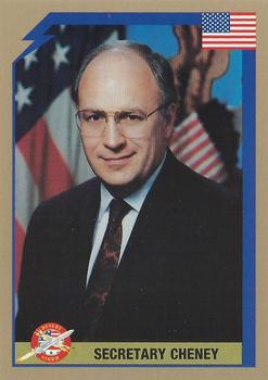 1991 America's Major Players Desert Storm Weapon Profiles Victory Edition #3V Secretary Cheney Front