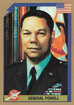 1991 America's Major Players Desert Storm Weapon Profiles #2 General Powell Front