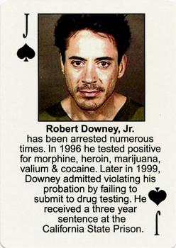 2003 Starz Behind Barz - 2nd Version #J♠ Robert Downey, Jr. Front