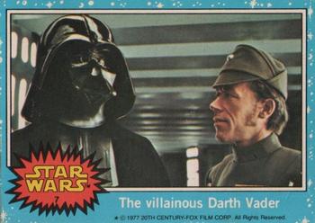 1977 Allen's and Regina Star Wars #7 The villainous Darth Vader Front