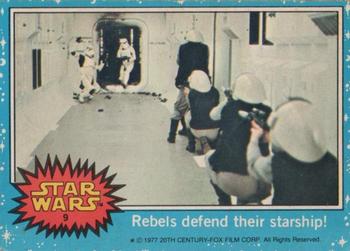 1977 Allen's and Regina Star Wars #9 Rebels defend their starship! Front