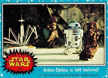 1977 Allen's and Regina Star Wars #15 Artoo-Detoo is left behind! Front