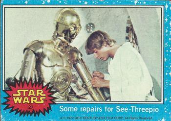 1977 Allen's and Regina Star Wars #27 Some repairs for See-Threepio Front