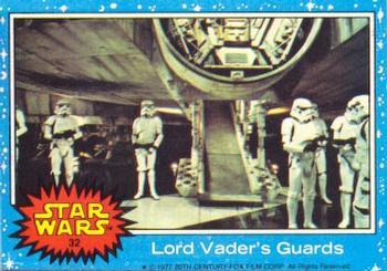1977 Allen's and Regina Star Wars #32 Lord Vader's Guards Front