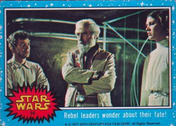 1977 Allen's and Regina Star Wars #50 Rebel leaders wonder about their fate! Front
