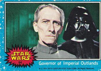 1977 Allen's and Regina Star Wars #64 Governor of Imperial Outlands Front