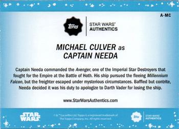 2019 Topps Star Wars Authentics #A-MC Captain Needa Back