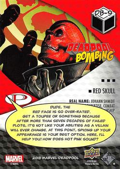 2019 Upper Deck Marvel Deadpool - Deadpool Bombing #DB-9 Deadpool / Red Skull Back