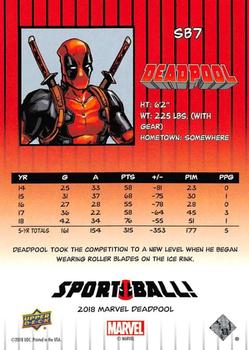 2019 Upper Deck Marvel Deadpool - Sport Ball! #SB7 Deadpool Back