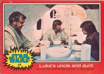 1977 Topps Star Wars (UK) #4A Luke's uncle and aunt Front