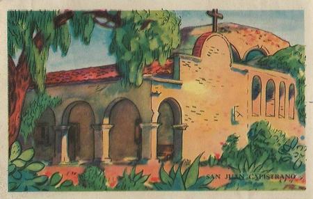 1948 Gordon's Bread California Missions - Bread Back (D39-6b) #NNO San Juan Capistrano Front