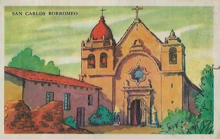 1948 Gordon's Bread California Missions - Recipe Back (D39-6a) #NNO San Carlos Borromeo Front