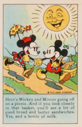 1936 The Adventures of Mickey Mouse (D52) - Kuss's Bread #NNO Here's Mickey And Minnie... Front