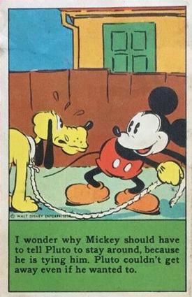 1936 The Adventures of Mickey Mouse (D52) - Kuss's Bread #NNO I Wonder Why Mickey... Front