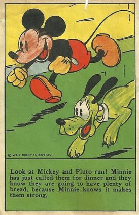 1936 The Adventures of Mickey Mouse (D52) - Kuss's Bread #NNO Look At Mickey And Pluto... Front