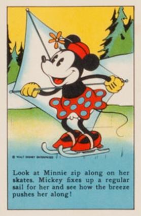 1936 The Adventures of Mickey Mouse (D52) - Kuss's Bread #NNO Look At Minnie Zip Along... Front