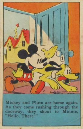 1936 The Adventures of Mickey Mouse (D52) - Kuss's Bread #NNO Mickey And Pluto Are Home... Front