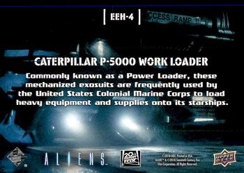 2018 Upper Deck Aliens - Look Into My Eye #EEH-4 Caterpillar P-5000 Work Loader Back