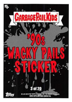 2019 Topps Garbage Pail Kids We Hate the '90s - Wacky Pails #3 Boozco Real Syrup Flavored Booxe Back