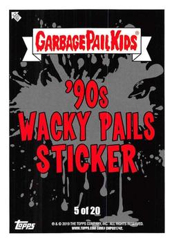 2019 Topps Garbage Pail Kids We Hate the '90s - Wacky Pails #5 Vlad Trash Bags for Vampires Back
