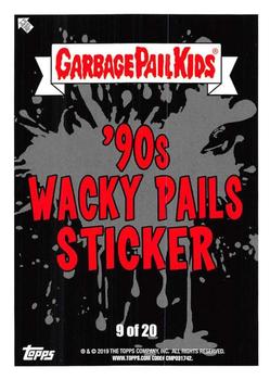 2019 Topps Garbage Pail Kids We Hate the '90s - Wacky Pails #9 American Distress Back
